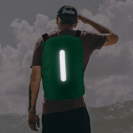M METERXITY Backpack Rain Cover - Waterproof Lightweight Cover with Vertical Reflective Strap, Apply to Cycling/Mountain Climbing (75-85L, XXL, Dark Green)