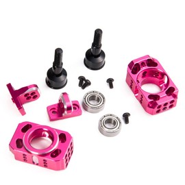 MORFUM Aluminum Alloy RC Steering Suspension Knuckle Kit Adjustable Steering Cup for 1/10 Sakura D4 AWD RWD RC Drift Racing Car On Road RC Climbing Car Upgrade Parts Accessories