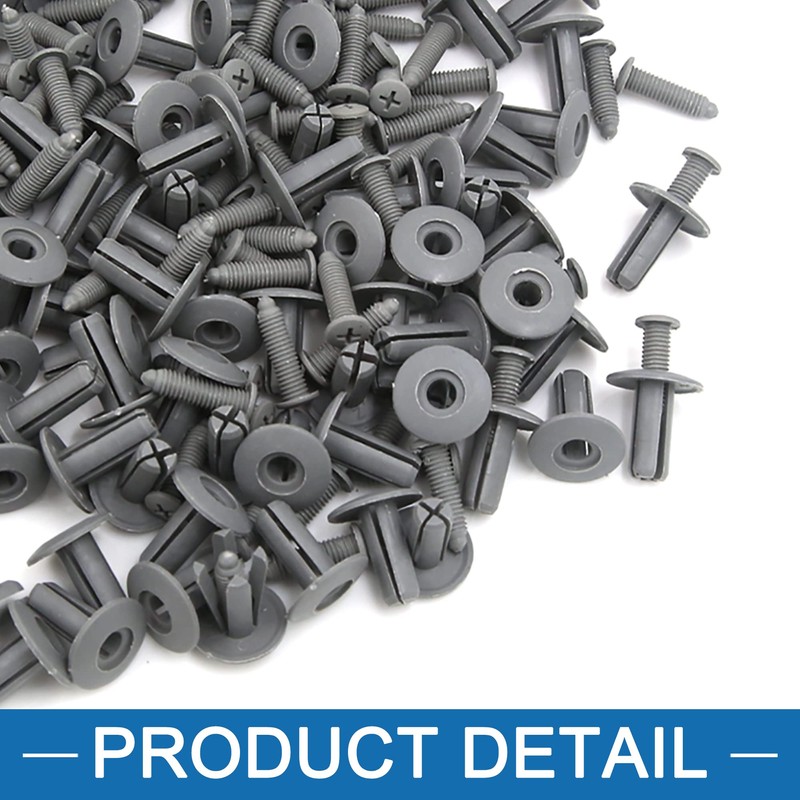 A ABSOPRO 8mm Hole Rivets Push Clips for Car Fender