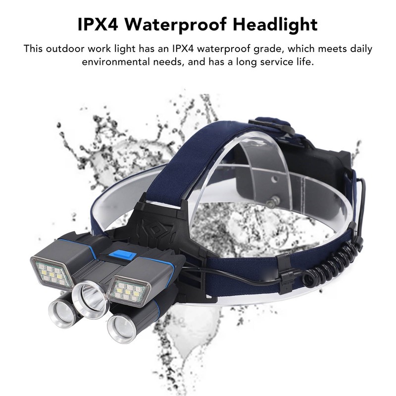 Rechargeable Headlamp 9 Levels L2 Bead Long Range Headlight Outdoor