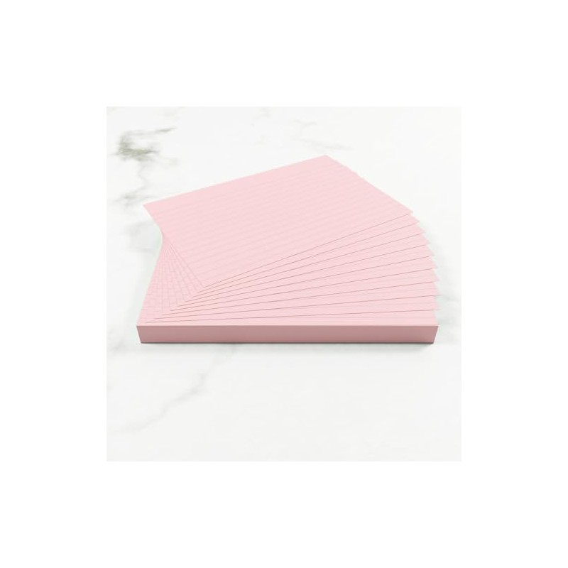 Silvine A6 Flash Cards, Revision & Study - Lined (50