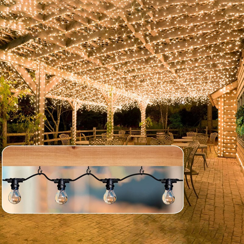 24 PCS Q-Hanger Hooks, Screw Hooks for Outdoor String Lights,