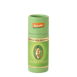 PRIMAVERA Ätherisches Öl Immortelle demeter 1 ml - Aromaöl, Duftöl, Aromatherapie - regenerierend, aufbauend, stärkend - vegan