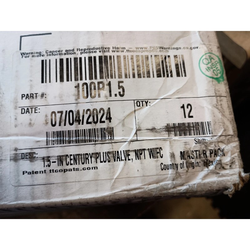 Irritrol NEW IRRITROL 100P1.5 FLOW CONTROL 1-1/2 INCH IRRIGATION VALVE