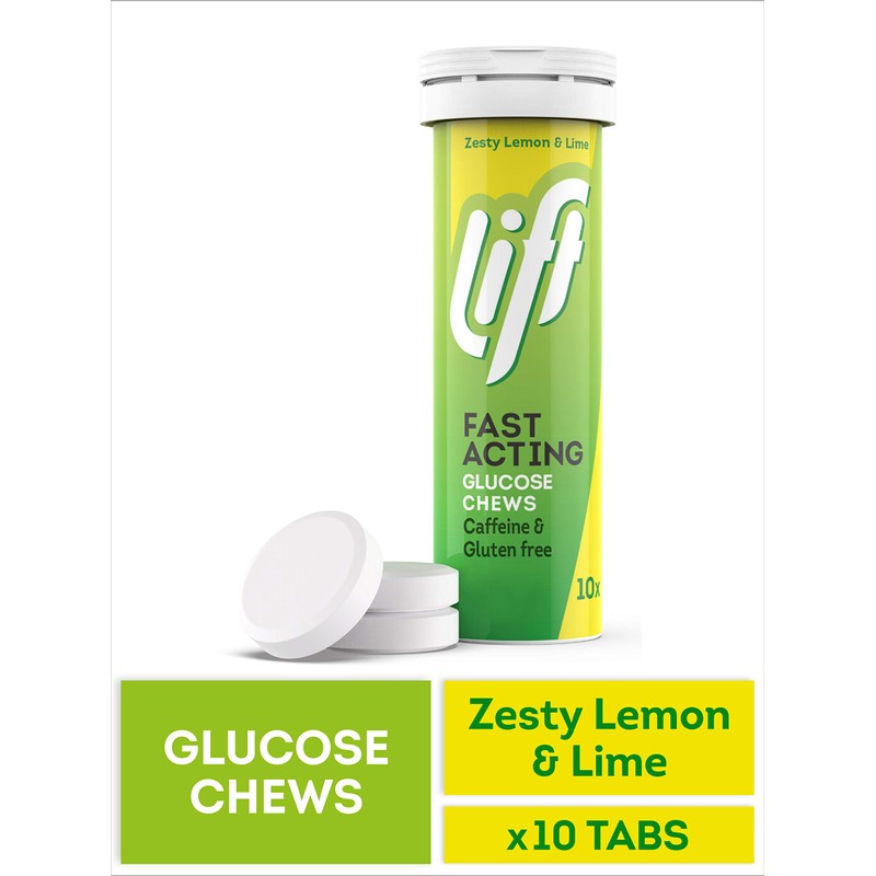 Lift | Fast-Acting Glucose Chewable Energy Tablets | Lemon &