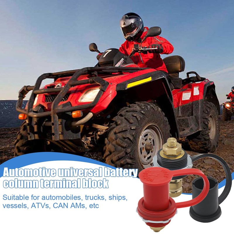 TNAIYH Car Remote Battery Terminal, 2PCS Automobile 3/8" Stud Battery