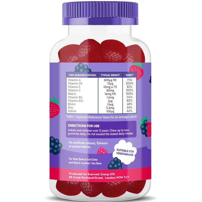 Multivitamin Gummies for Adults – 150 Gummies - 2.5 Month