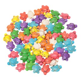 Honbay 69PCS Colorful Sea Turtle Beads Sea Themed Turquoise Beads Summer Ocean Theme Spacer Beads Tortoise Loose Beads for Bracelets Anklets Necklaces Earrings Jewelry Making or DIY Craft Projects