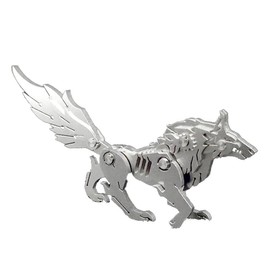 SEBUNAS Mechanical Siberian Wolf 3D Metal Puzzle 3D Metal Model Kits DIY Mechanical Fine Assembly Model Toy Suitable for Adults and Teenagers, Enhance Hands-on Ability, Creative Decorations