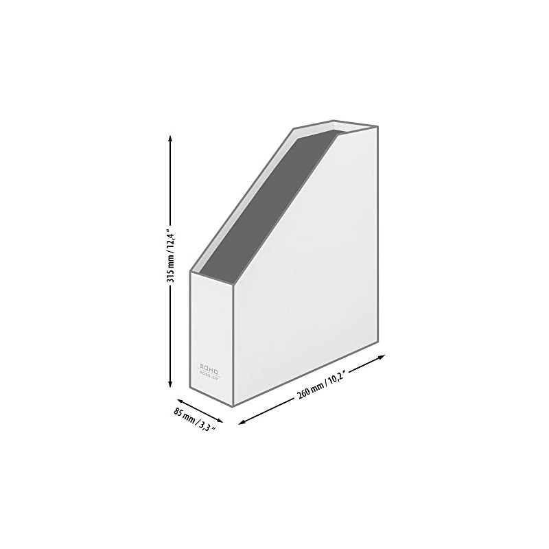 Rossler Soho A4 85mm Magazine Box - Red