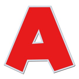 Kidstique | Colorful Large Flat Cardboard Cut Out Letters & Numbers, Choices for Display Home Decor Suitable Both Outdoor and Indoor, Waterproof