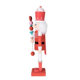 Clever Creations King of Hearts 15 Inch Traditional Wooden Nutcracker, Festive Christmas Décor for Shelves and Tables