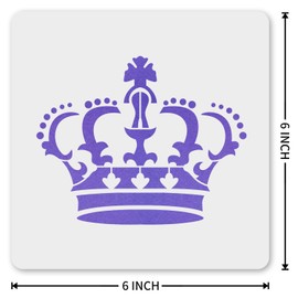 MAGJUCHE Crown Stencil 6 Inches, Reusable King Stencil for Painting DIY Crafts Decor