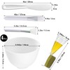 8Pack Silicone Face Mask Mixing Bowl Set for Estheticians Facials,