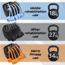 GALAXY BEAUTY Finger Strengthener Set Hand Grip Forearm Strengthener Exerciser (18-34kg)