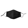 Komonee 4 Ply Winter Washable Reusable Black Face Mask Dustproof