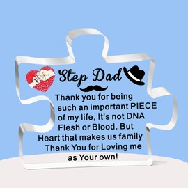 FMCC Step Dad Gifts Birthday Fathers Day Christmas Best Step Dad Bonus Dad Present Piece of My Life Acrylic