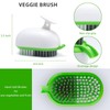 Lumkew Vegetable Brush Scrubber Drainable,Potato Mushroom Scrubber Brushes foodss Veggie