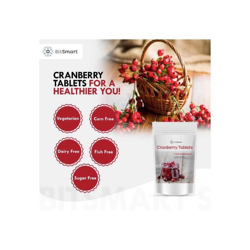 Cranberry Juice Tablets 12000mg Prevents UTI (Urinary Tract Infection) Cystitis