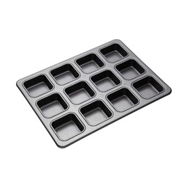 MasterCraft Heavy Base 12 Cup Square Brownie Pan