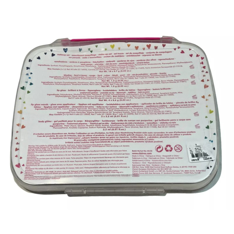 Claire’s Claire's Club Make-Up Kit Eyeshadow Lip Gloss Blush Nail