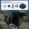 JDMSPEED Trailer Idler Hub Kits 5 on 4.5" for 3500