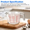 BZTT Glass Measuring Cup with V-Shaped Spout & Insulated Handle,