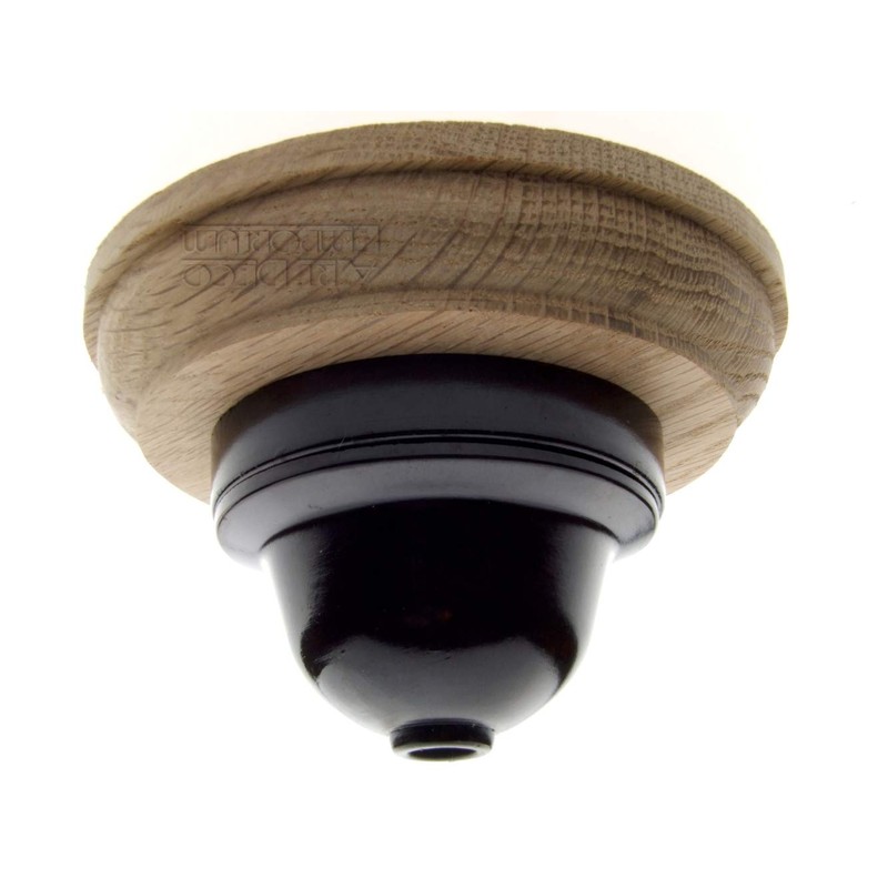 Solid Natural Oak Ogee Profile Round Mount for Period, Vintage