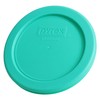 Pyrex 7202-PC 1-Cup Green Food Storage Replacement Lid (2-Pack) -