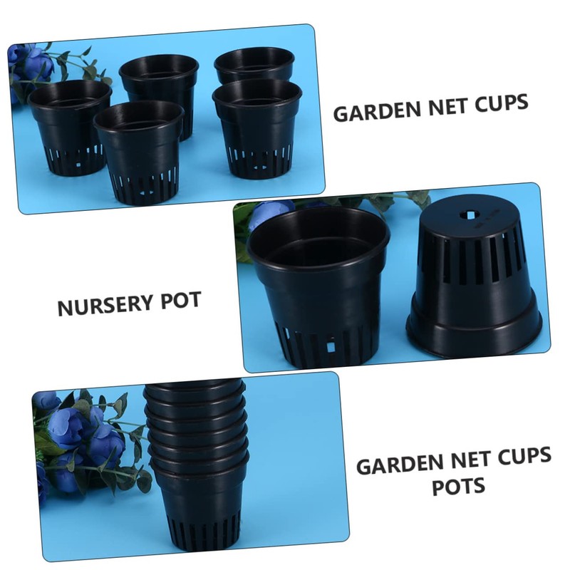 Mipcase 15pcs Hydroponic Planting Baskets Uv Resistant Pots for Aquatic