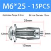 OwnMy 15PCS M6 x 25 Hollow Door Anchors and Screws
