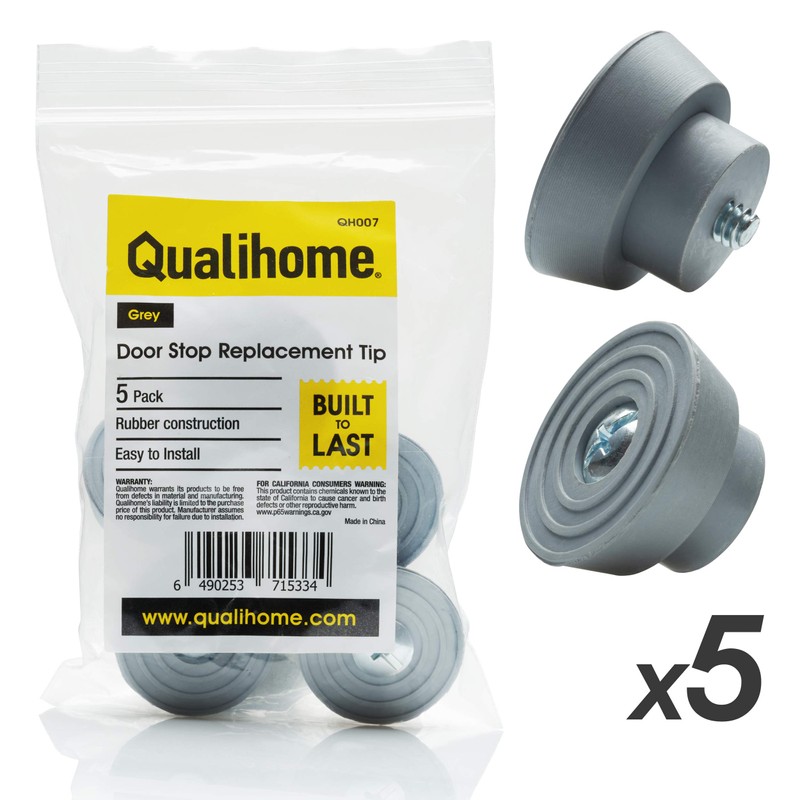 Door Stopper Replacement Rubber Tips - Ribbed Rubber Foot Door
