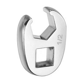 sourcing map Drive Crowfoot Wrench 3/8" Drive 1/2" SAE Fractional Crowfoot Flare Nut Wrench 40Cr Chrome Plated Open End Crowfoot Wrench for Mechanics Automotive Repair Work