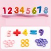 Number Sorting Toys 10 Shapes 1 to 10 Numbers Wooden
