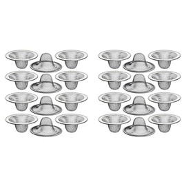 24PCS 2.125Inch Top / 1Inch Basket- Mesh Sink Drain Strainer Hair Catcher for Bathroom Sink, Utility, Slop, Laundry, RV