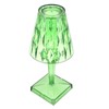 LED Crystal Table Lamp Transparent Prism Dimmable Desk Lamp USB