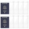 10 PCS Clear Passport Cover Protector Holder Case, 4x6 Inch