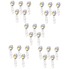 Housoutil 25pcs Nail Pendant Charms Rhinestone Manicure Jewelry Decor Accessories for Women Easy to Install Compact for Home Nail Art Salon Use