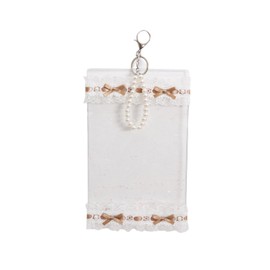 Plushy Pouch, Bowknot Pouch, Pearl, Sewn Pouch, Clear Pouch, Pushing Bag, Pain Bag, Dustproof, PVC, Doll Holder, Storage Bag, For Plush Toys, Accessories, Waterproof, Clear Bag, Zipper, For Work or