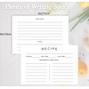 75 Recipe Cards 4x6inch Double Sided Thick Card Stock Fit