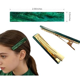16 pinzas para el pelo multicolor antideslizantes, pequeñas y bonitas, con diseño de leopardo y pico de pato, y con ácido acético para mujer.