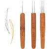 Dreadlocks Tool Pack of 5 Dreadlocks Crochet Hooks with 3