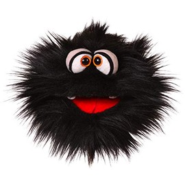 Living Puppets W825 Hand Puppet Black for Adults and Children Size 20 cm Hand Wash
