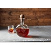 Mud Pie Drink Glass Decanter; 10" x 6 1/4" dia