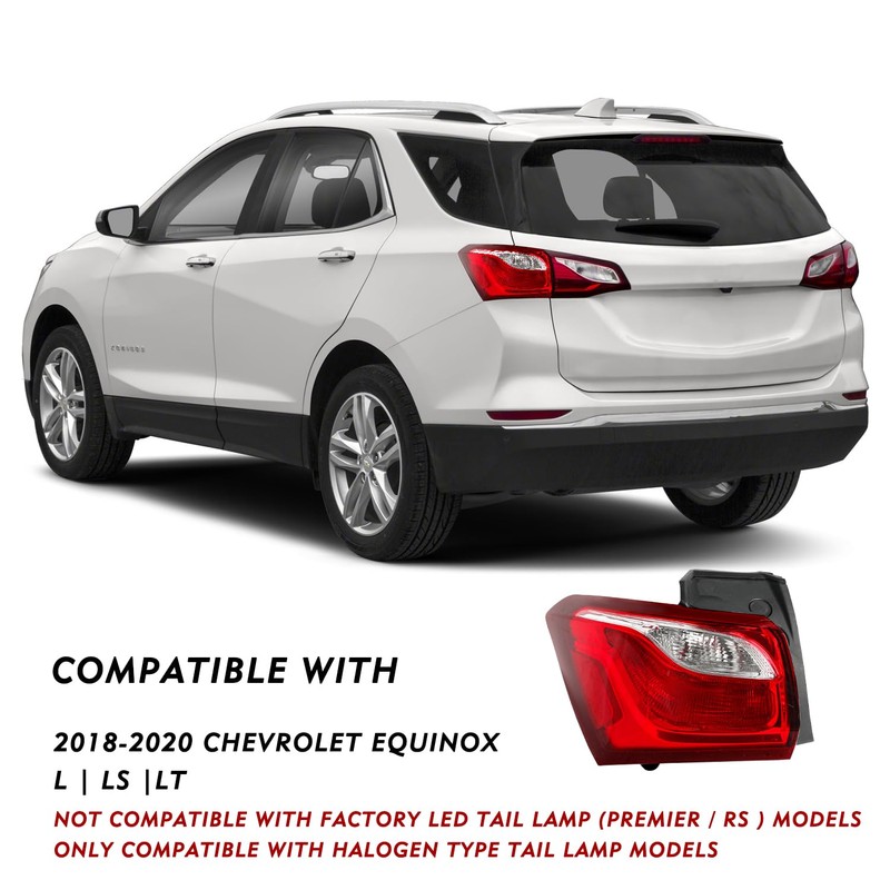 TUSDAR Tail Light Assembly Compatible with 2018 2019 2020 Chevy