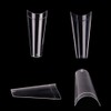 500 Pcs Natural False Nails, Long Coffin Nails Clear Coffin