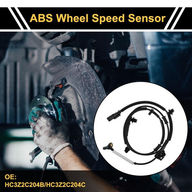 X AUTOHAUX ABS Wheel Speed Sensor ABS Sensor No.HC3Z2C204B/HC3Z2C204C for