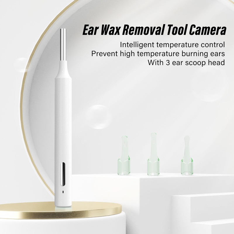 Ear Wax Removal Tool Waterproof Camera Lighting Ear Cleansing Scoops