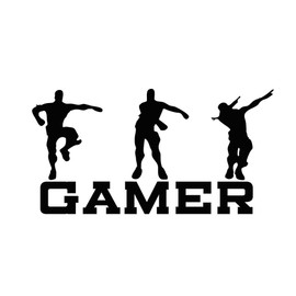 Gamer Wall Decal, Game Wall Stickers Murals, Vinyl Art Design Gamers World Wall Decor for Teen Kids Boys Bedroom Playroom Home Decoration Wallpaper