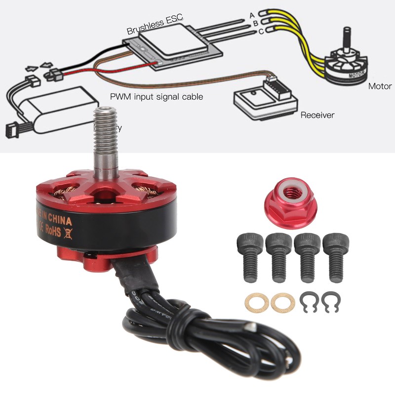 1750KV/2300KV/2500KV/2800KV SHU 2306 3‑4S Brushless Motor Replacement for RC Drone/FPV2500KV